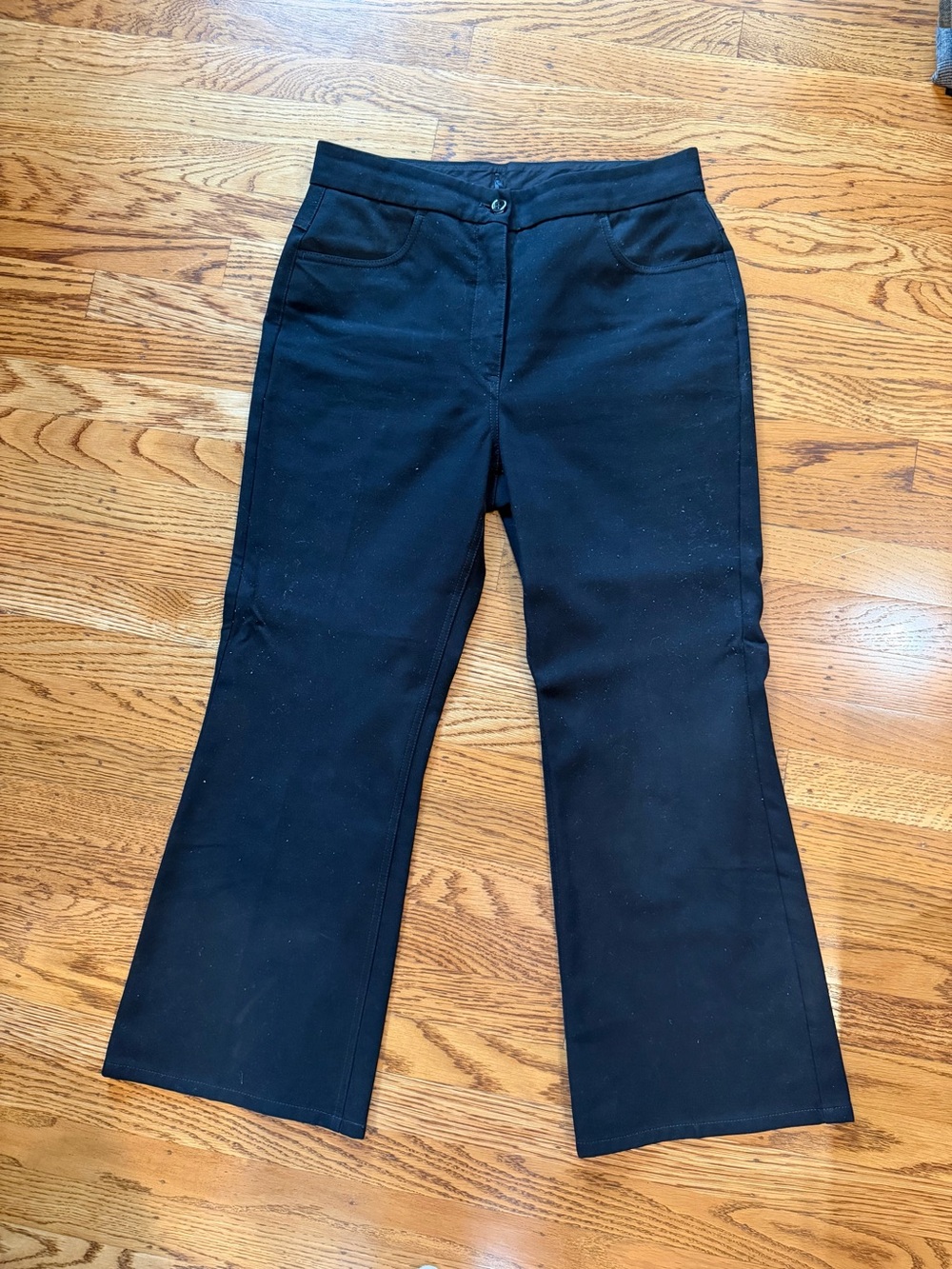 Jil Sander Black Straight Leg Trousers Pants IT 38 US 2